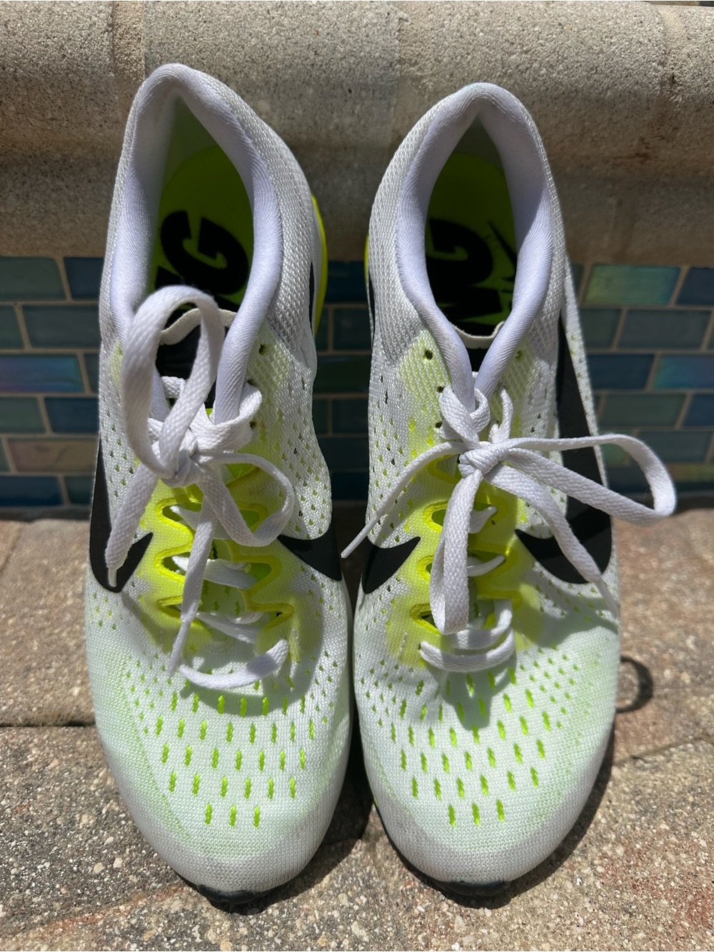 Nike Zoom Streak 6 Women’s Running Shoes (White/Black-Volt)